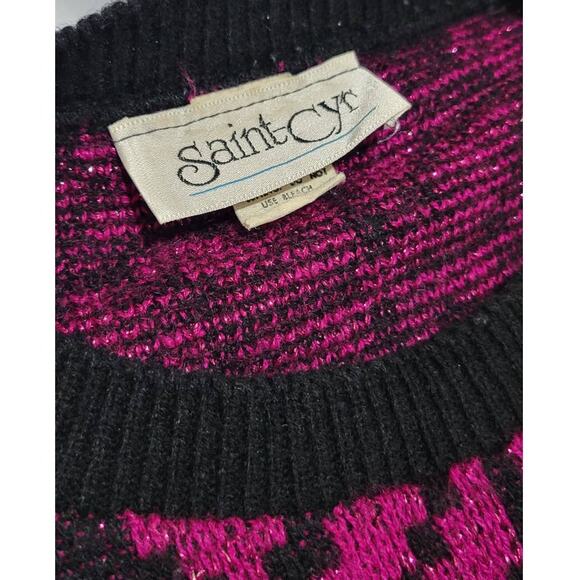 Saint Cyr Metallic Pink Knit Pullover Sweater - Picture 4 of 4